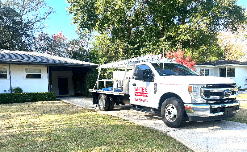 Annual Residential Exterior House Wash and Concrete Cleaning in Cordova Park, Pensacola Florida