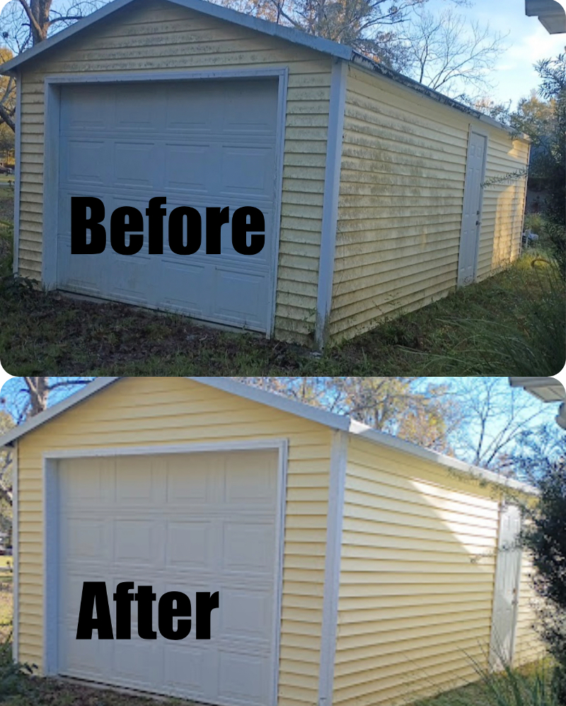 Full Service Clean - Exterior House Wash and Gutter Clean Out in Cantonment Florida