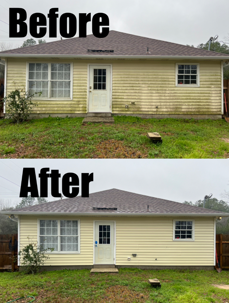 Professional Exterior House Washing in Milton Florida