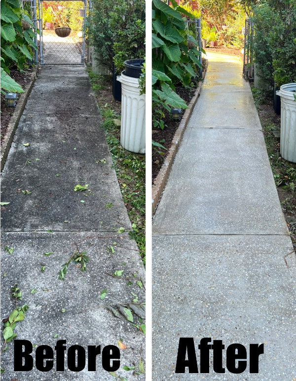 Professional Residential Concrete Cleaning in Pensacola Florida