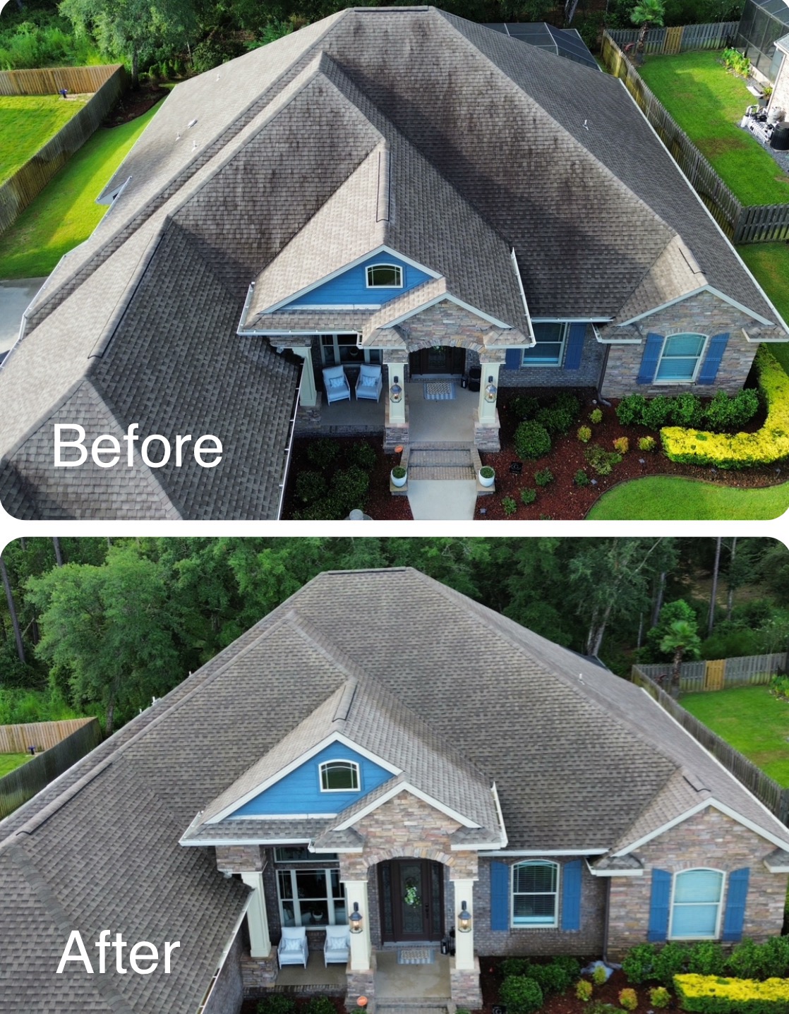 Safe and Effective Roof Cleaning Performed in Beulah, Florida