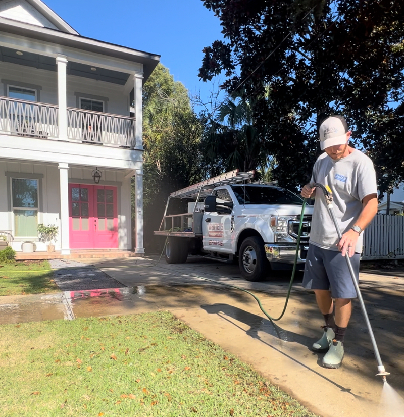 Satisfying Two Story House Wash in East Hill, Florida